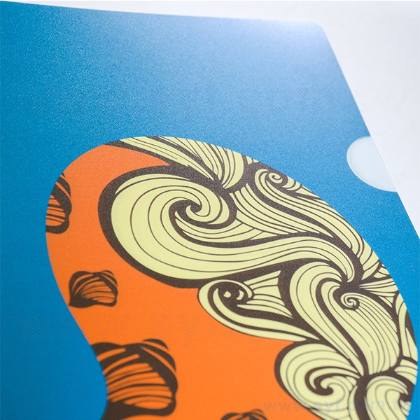 A4單層L夾-全白墨PP磨砂材質彩印刷