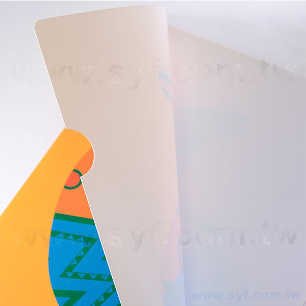 A4單層L夾-全白墨PP磨砂材質彩印刷