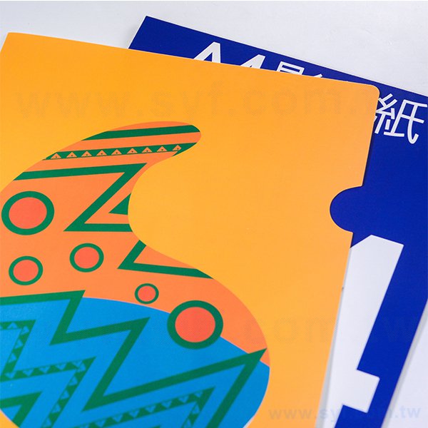 A4單層L夾-全白墨PP磨砂材質彩印刷