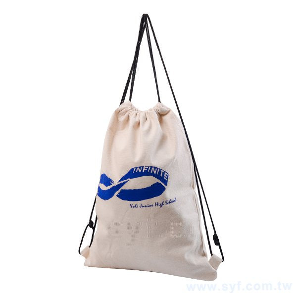 帆布束口背袋-單面單色帆布印刷