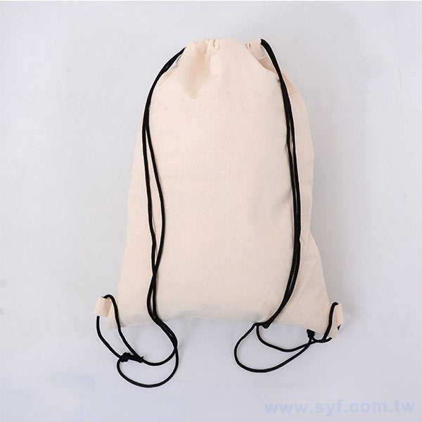 帆布束口背袋-單面單色帆布印刷