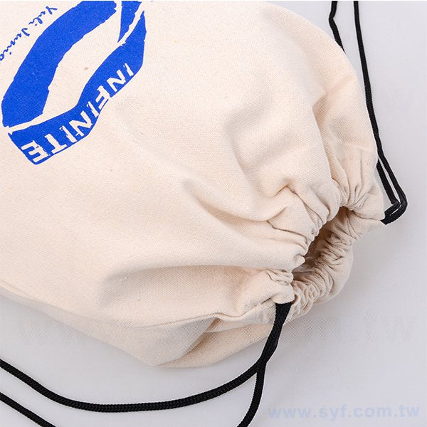 帆布束口背袋-單面單色帆布印刷