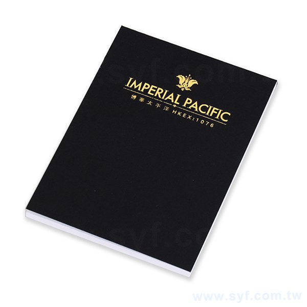 方型便條紙-黑卡封面燙金