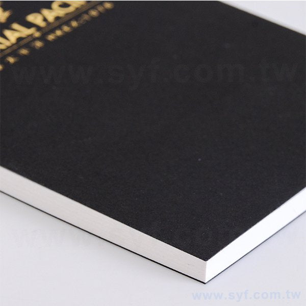 方型便條紙-黑卡封面燙金