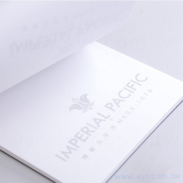 方型便條紙-黑卡封面燙金