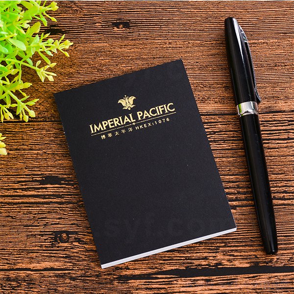 方型便條紙-黑卡封面燙金