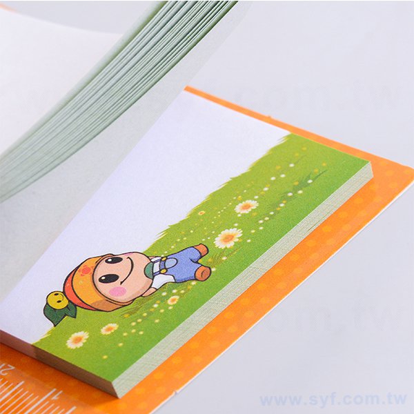 造型便利貼-背卡式無封面彩色印刷