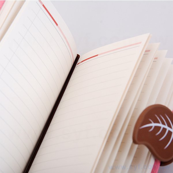 粉色工商日誌-包扣式精裝筆記本