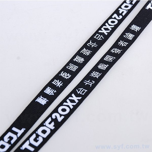 識別證帶-寬1cm旋轉鐵夾識別證帶