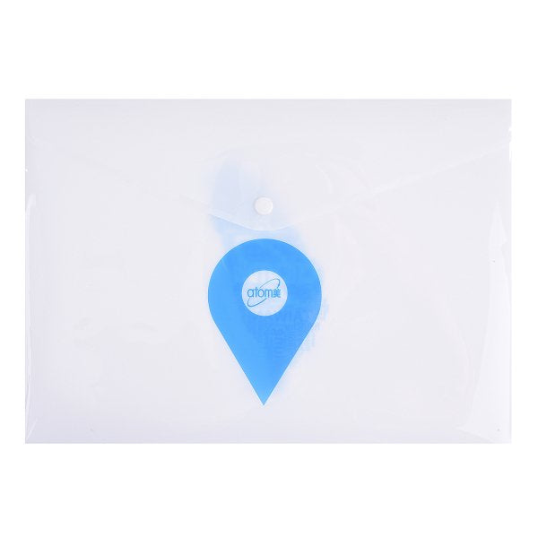 橫式公文袋-PP材質-彩色印刷全白墨-鈕扣封口