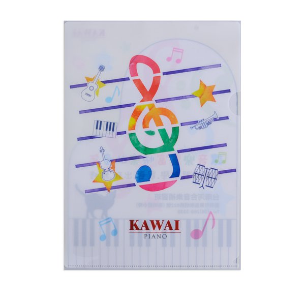 A4單層L夾-全白墨