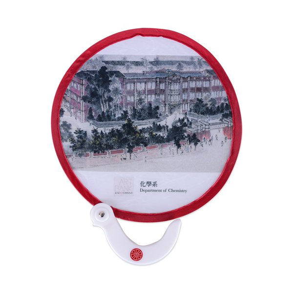 口袋摺疊廣告扇子附把手