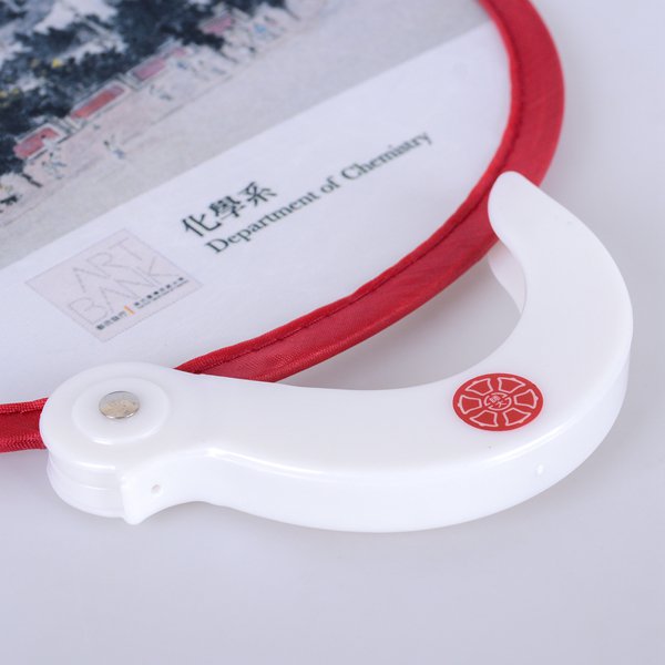 口袋摺疊廣告扇子附把手