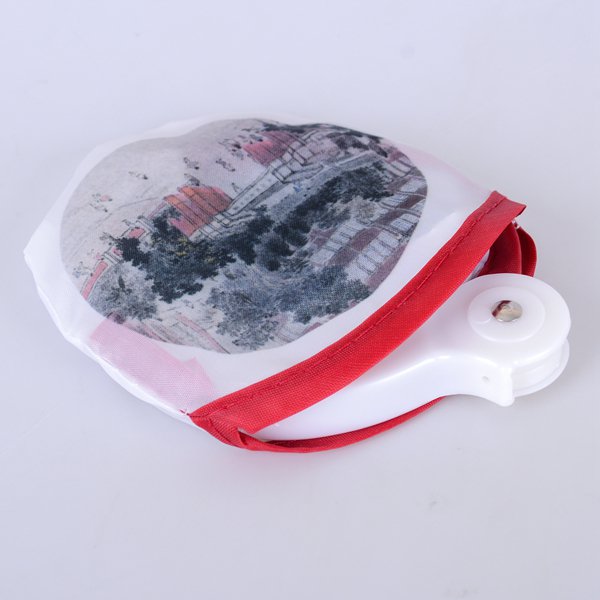 口袋摺疊廣告扇子附把手