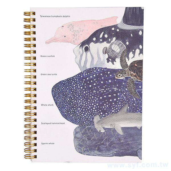 銅西卡彩色印刷精裝環裝筆記本