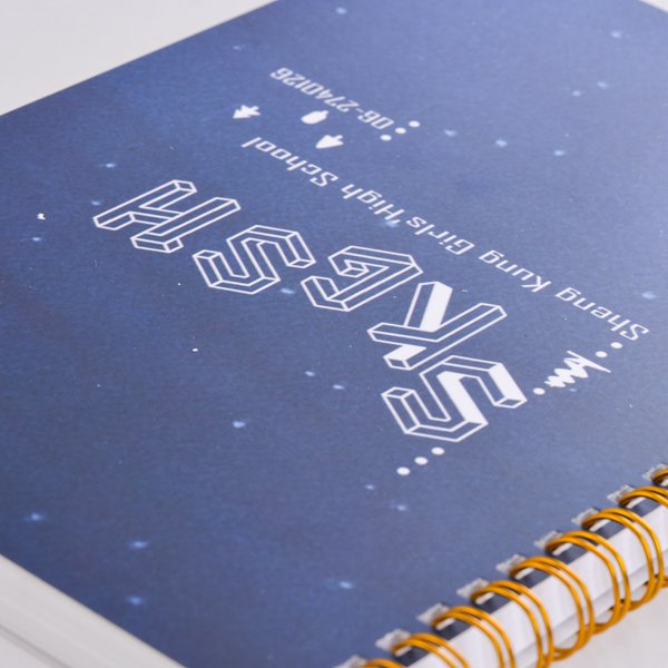 銅西卡彩色印刷精裝環裝筆記本