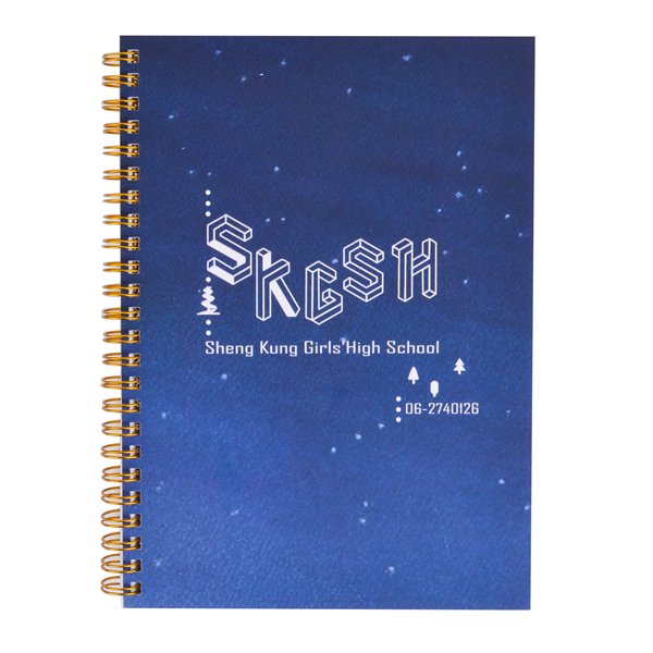 銅西卡彩色印刷精裝環裝筆記本