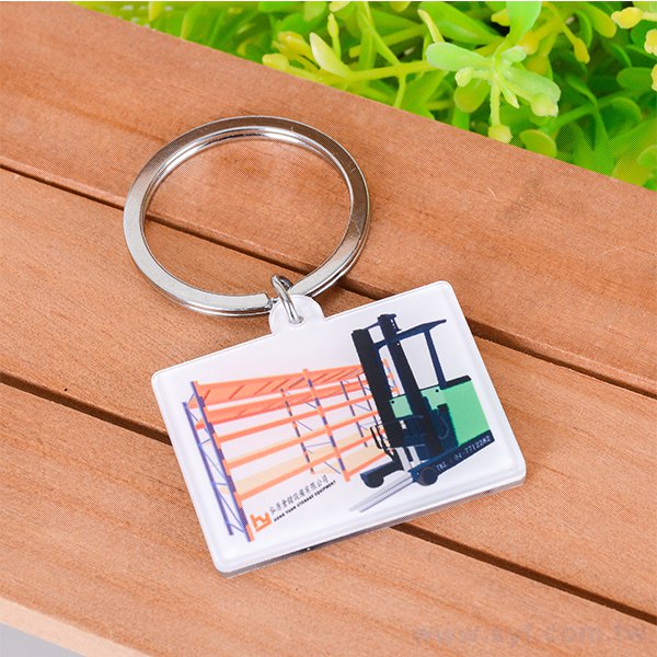 雙面面彩色-壓克力鑰匙圈
