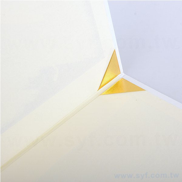 左翻證書夾-A4銅西卡霧膜精裝