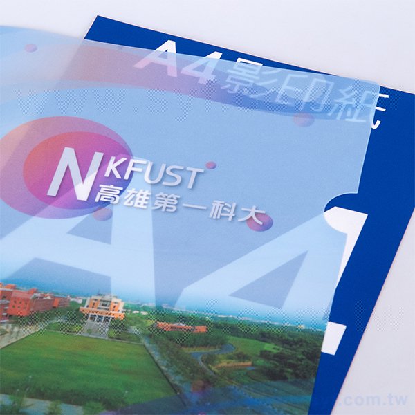 A4單層L夾-全白墨PP材質彩色印刷