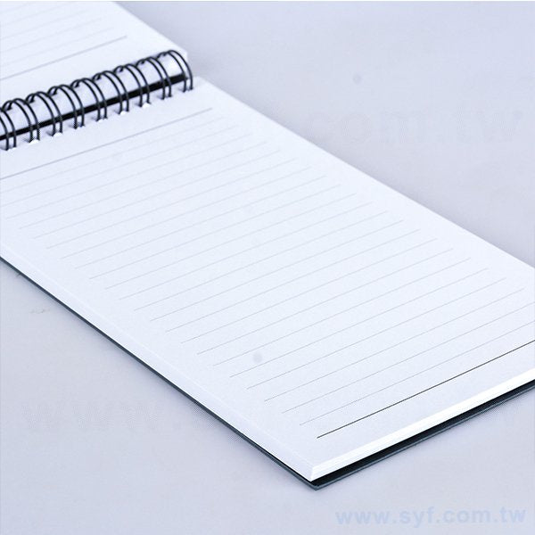 黑卡燙銀環裝筆記本