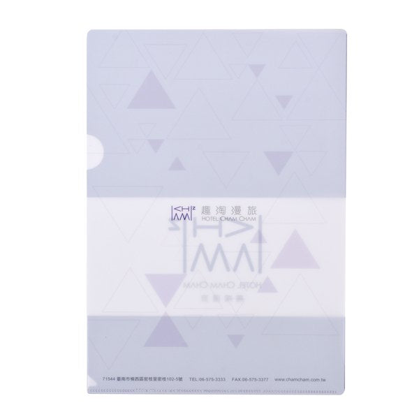 A4單層L夾-全白墨PP材質彩色印刷