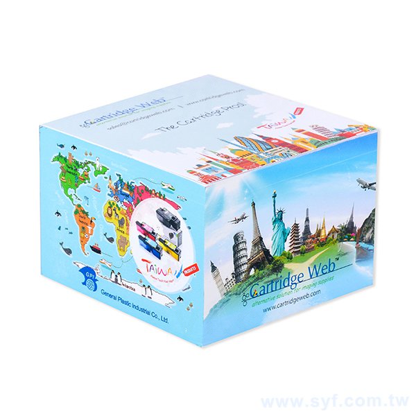 方型紙磚-9x9x6cm四面彩色印刷