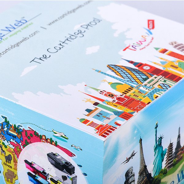 方型紙磚-9x9x6cm四面彩色印刷