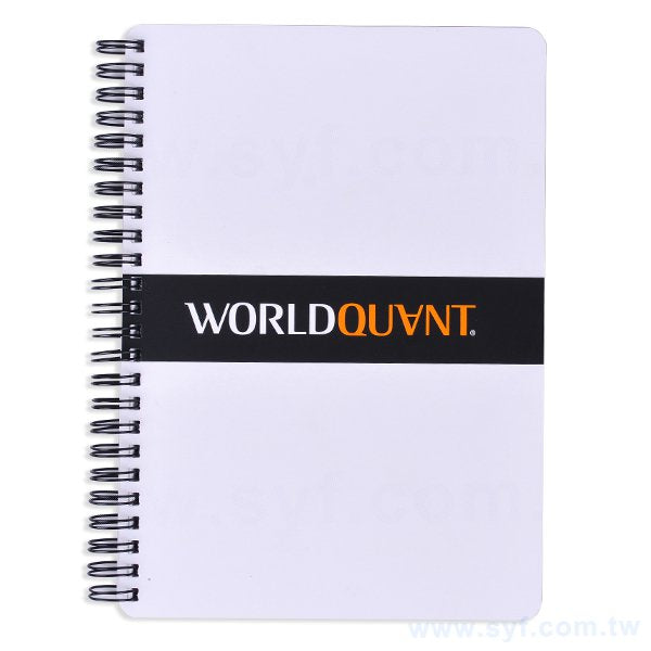 300P銅西卡彩色印刷精裝環裝筆記本