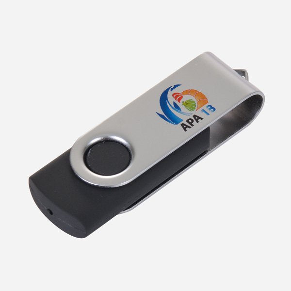 隨身碟-半金屬旋轉金屬隨身碟