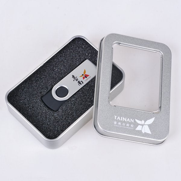 隨身碟-半金屬旋轉金屬隨身碟