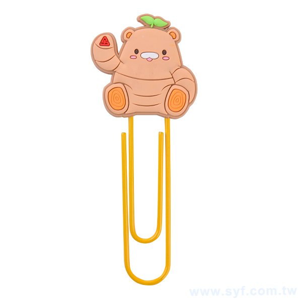 客製書籤-彩色立體軟膠大迴紋針