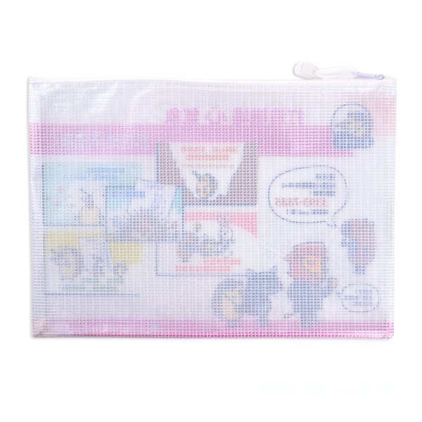 拉鍊袋-PVC網格拉鍊材質