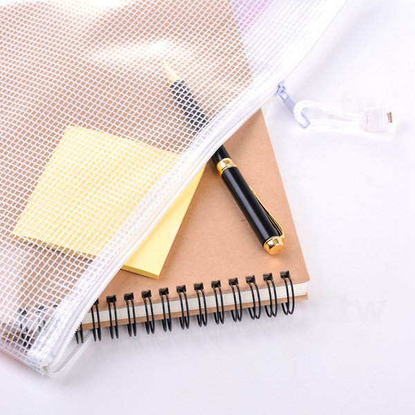 拉鍊袋-PVC網格拉鍊材質