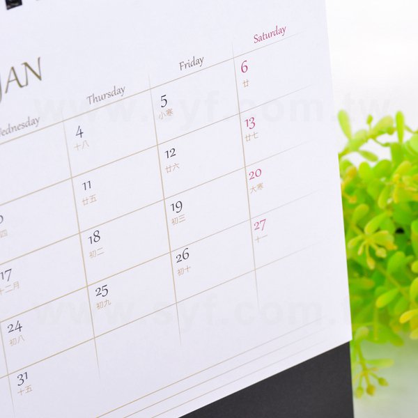 桌曆-25K私版三角桌曆-麗東國際商旅