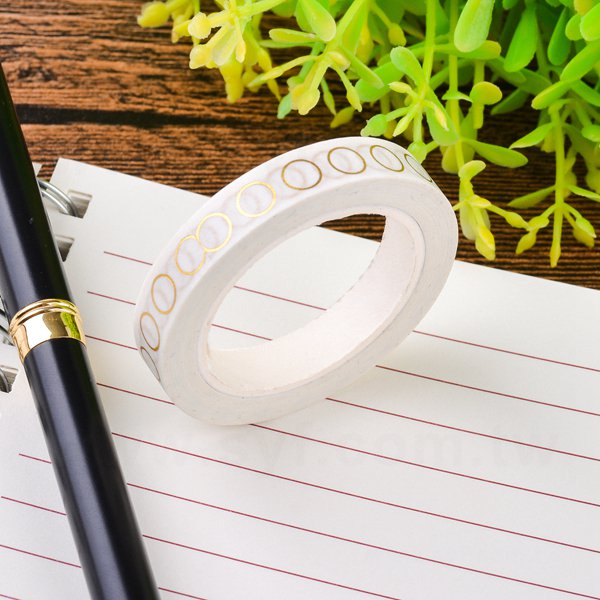 紙膠帶製作-圓標貼紙包裝紙膠帶