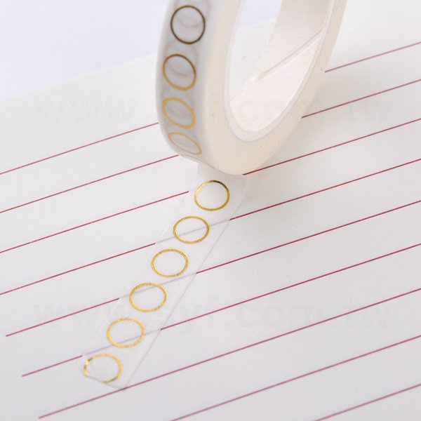 紙膠帶製作-圓標貼紙包裝紙膠帶