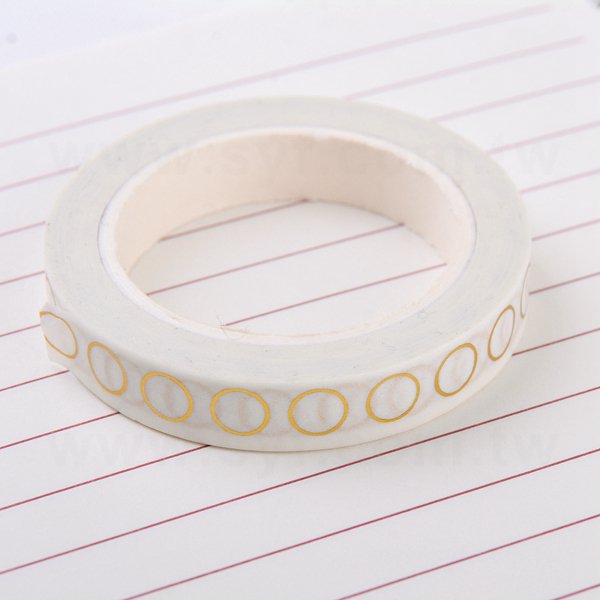 紙膠帶製作-圓標貼紙包裝紙膠帶