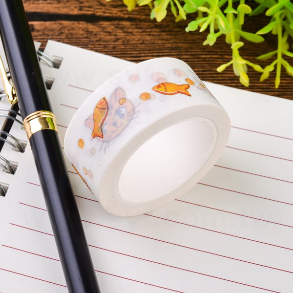 和紙膠帶製作-圓標貼紙包裝和紙膠帶