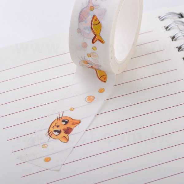 和紙膠帶製作-圓標貼紙包裝和紙膠帶