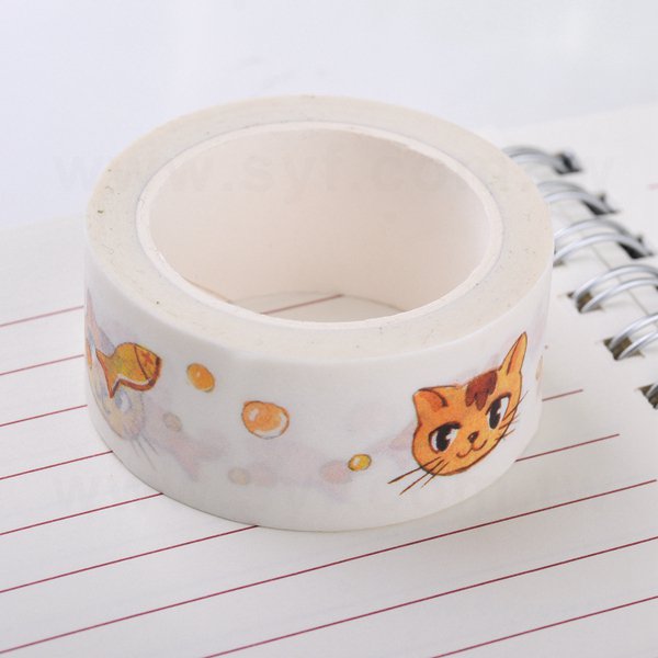 和紙膠帶製作-圓標貼紙包裝和紙膠帶