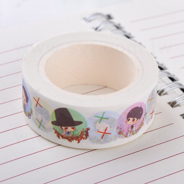 紙膠帶製作-圓標貼紙包裝紙膠帶