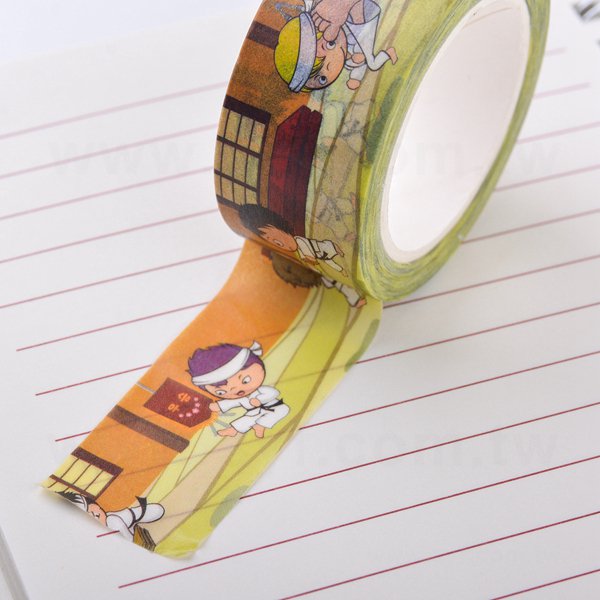 環保紙膠帶製作-圓標貼紙包裝紙膠帶