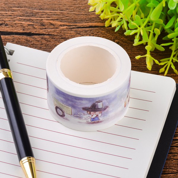 和紙膠帶製作-圓標貼紙包裝和紙膠帶