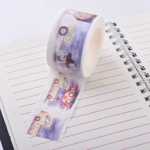 和紙膠帶製作-圓標貼紙包裝和紙膠帶