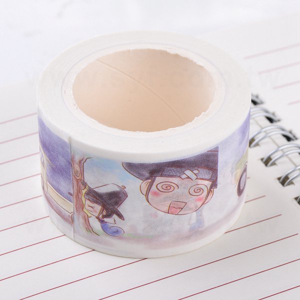 和紙膠帶製作-圓標貼紙包裝和紙膠帶