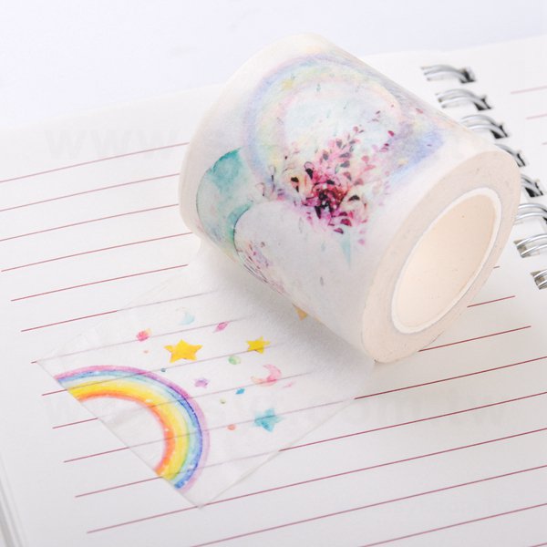 紙膠帶製作-圓標貼紙包裝紙膠帶