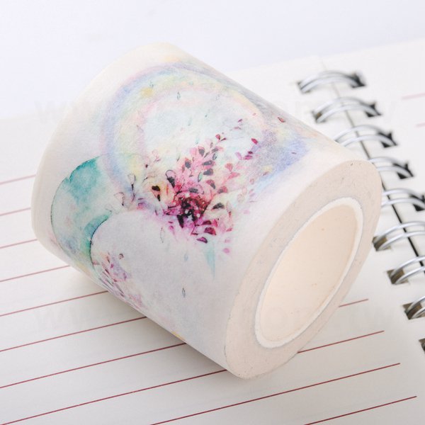 紙膠帶製作-圓標貼紙包裝紙膠帶