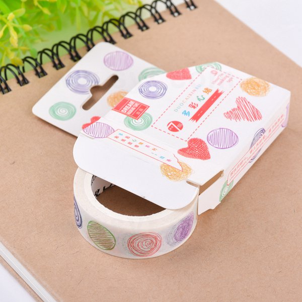 和紙膠帶製作-圓標貼紙包裝紙膠帶