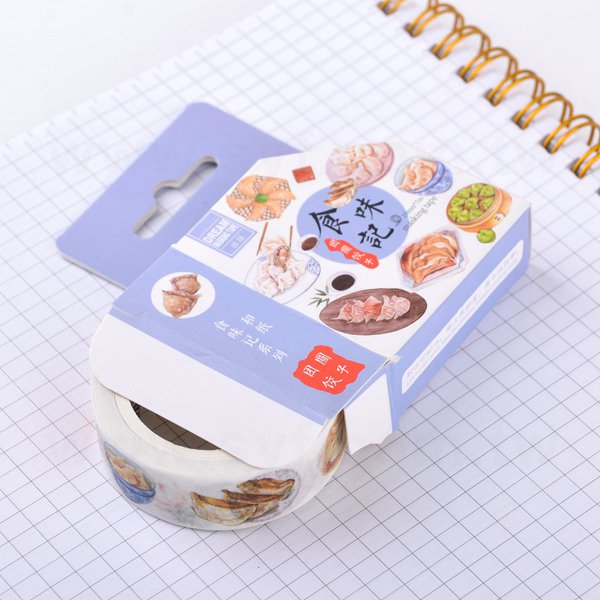 紙膠帶製作-圓標貼紙包裝紙膠帶